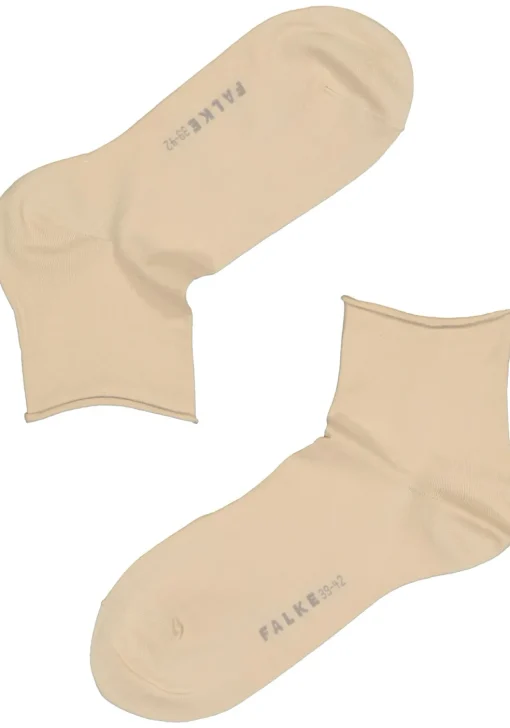 FALKE Cotton Touch korte damessokken, katoen, beige (cream)