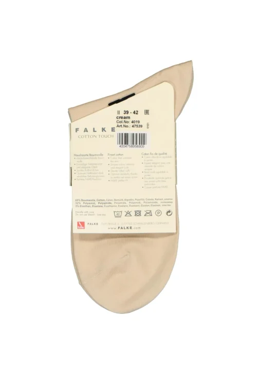 FALKE Cotton Touch korte damessokken, katoen, beige (cream)