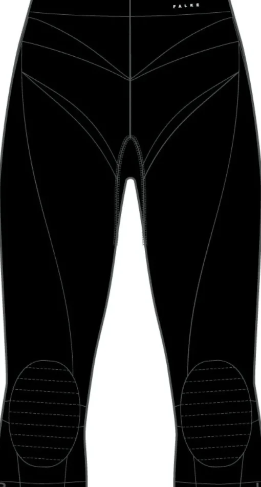 FALKE dames 3/4 tights Maximum Warm, thermobroek, zwart (black)