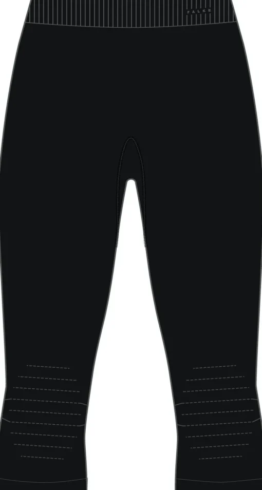 FALKE dames 3/4 tights Wool-Tech Light, thermobroek, zwart (black)