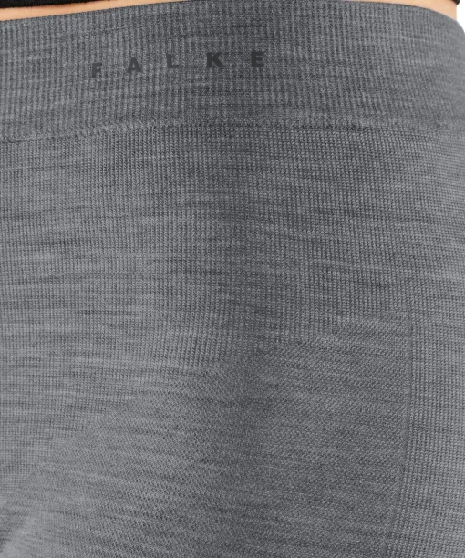 FALKE dames 3/4 tights Wool-Tech Light, thermobroek, grijs (grey-heather)