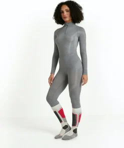 FALKE dames 3/4 tights Wool-Tech, thermobroek, grijs (grey-heather)