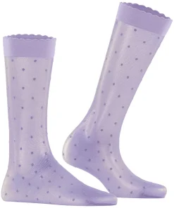 FALKE Dot 15 DEN dames kniekousen, lila (lupine)