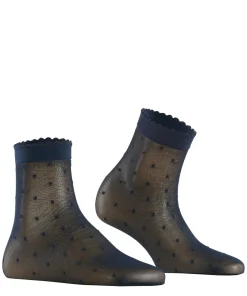 FALKE Dot 15 DEN dames sokjes, marine blauw (marine)