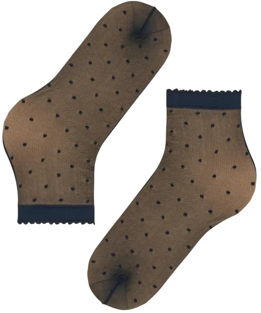 FALKE Dot 15 DEN dames sokjes, marine blauw (marine)