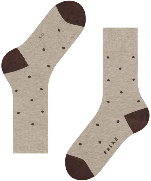 FALKE Dot herensokken, taupe (taupe melangeange)