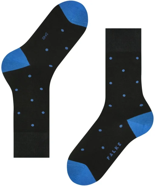 FALKE Dot herensokken, zwart (black-mix)