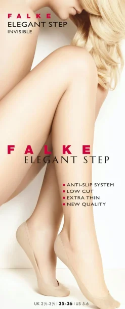 FALKE Elegant Step dames kousenvoetjes, zwart (black)