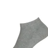 FALKE Family dames enkelsokken, katoen, grijs (grey mix)