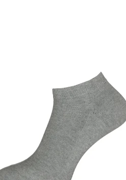 FALKE Family dames enkelsokken, katoen, grijs (grey mix)