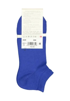 FALKE Family dames enkelsokken, katoen, kobalt blauw (imperial)
