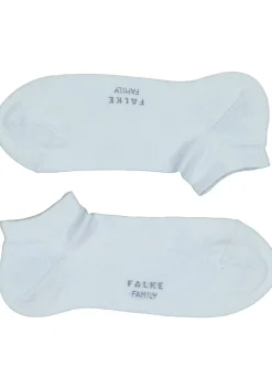 FALKE Family dames enkelsokken, katoen, lichtblauw (light blue)