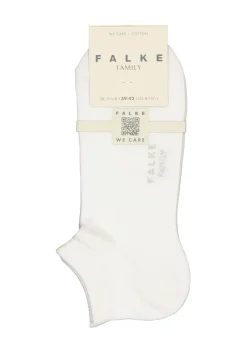 FALKE Family dames enkelsokken, katoen, wit (white)