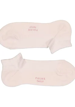 FALKE Family dames enkelsokken, katoen, roze (light pink)