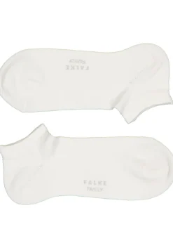 FALKE Family dames enkelsokken, katoen, wit (white)