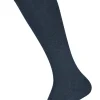 FALKE Family dames kniekousen, katoen, donkerblauw (navy blue)