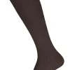 FALKE Family dames kniekousen, katoen, donkerbruin (dark brown)