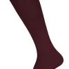 FALKE Family dames kniekousen, katoen, bordeaux rood (barolo)