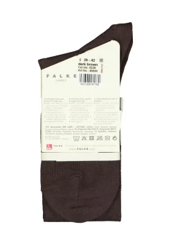 FALKE Family dames kniekousen, katoen, donkerbruin (dark brown)