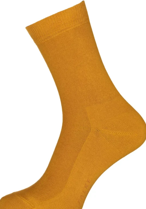 FALKE Family damessokken, katoen, okergeel (amber)
