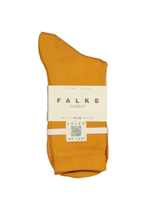 FALKE Family damessokken, katoen, okergeel (amber)