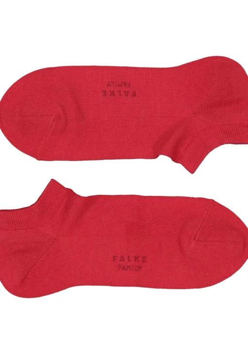FALKE Family heren enkelsokken, rood (scarlet)
