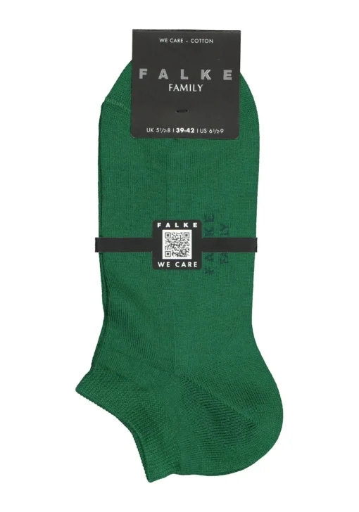 FALKE Family heren enkelsokken, groen (golf)