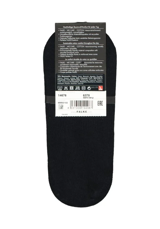 FALKE Family heren invisible sokken, marine blauw (dark navy)