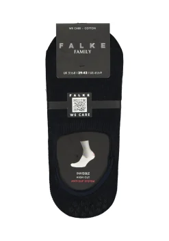 FALKE Family heren invisible sokken, marine blauw (dark navy)