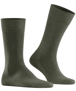 FALKE Family herensokken, groen (military)