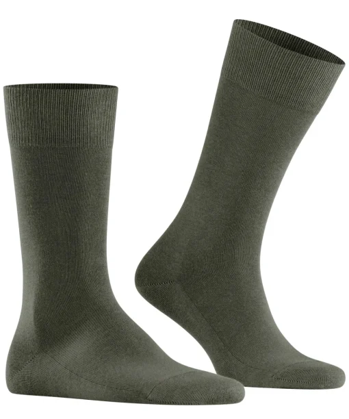 FALKE Family herensokken, groen (military)