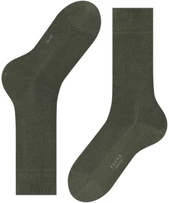 FALKE Family herensokken, groen (military)