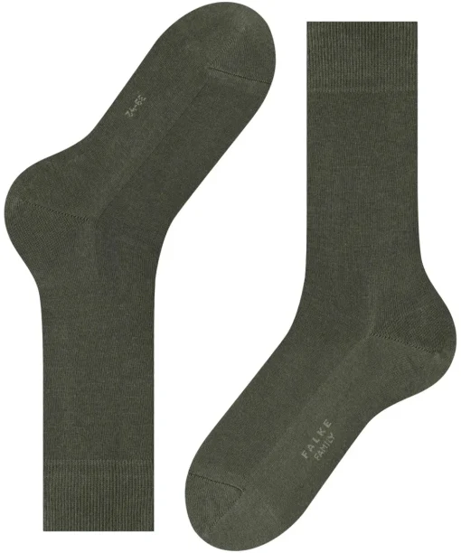 FALKE Family herensokken, groen (military)