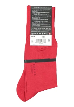 FALKE Family herensokken, rood (scarlet)