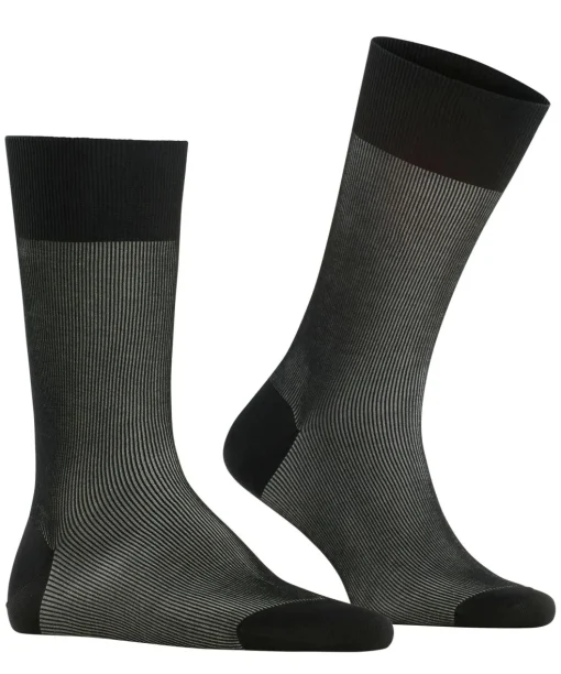 FALKE Fine Shadow herensokken, zwart (black-mix)