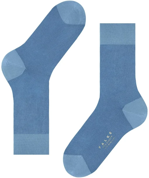 FALKE Fine Shadow herensokken, blauw (cornflower blue)