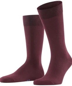 FALKE Happy Box herensokken (3-pack), bordeaux en kobalt, gestreept, geruit en uni
