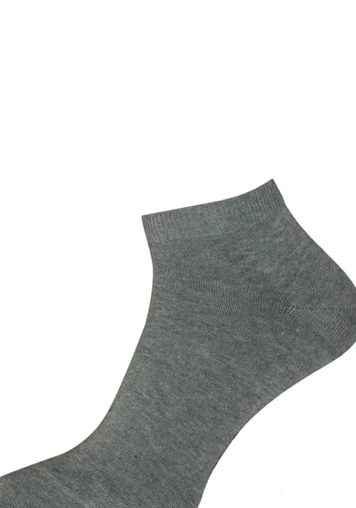 FALKE Happy heren enkelsokken (2-pack), licht grijs (light grey melange)