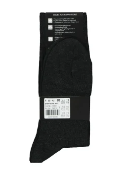 FALKE Happy herensokken (2-pack), antraciet grijs (anthracite melange)