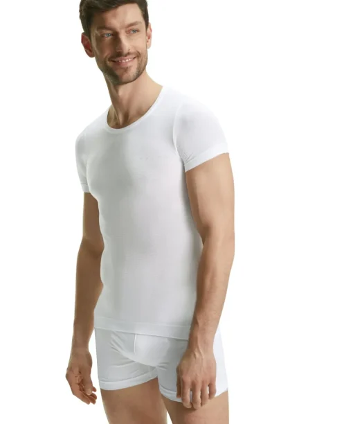FALKE heren T-shirt Ultralight Cool, thermoshirt, wit (white)