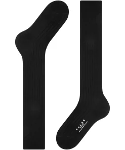 FALKE Milano heren kniekousen, zwart (black)