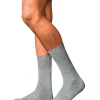 FALKE No. 6 Finest Merino & Silk herensokken, grijs (light grey melange)
