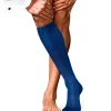 FALKE No. 6 Finest Merino & Silk heren kniekousen, blauw (royal blue)