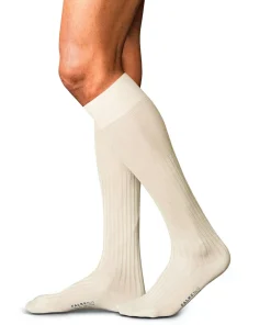 FALKE No. 13 Finest Piuma Cotton heren kniekousen, beige (sand)