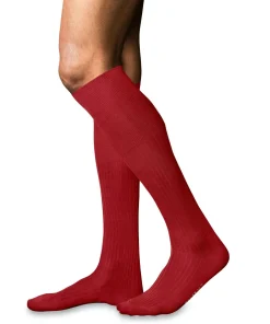 FALKE No. 10 Pure Fil d Ecosse herensokken, rood (cardinal)