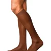FALKE No. 9 Pure Fil d Ecosse heren kniekousen, bruin (acacia)