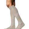FALKE No. 9 Pure Fil d'Ecosse heren kniekousen, beige (wheat mel.)