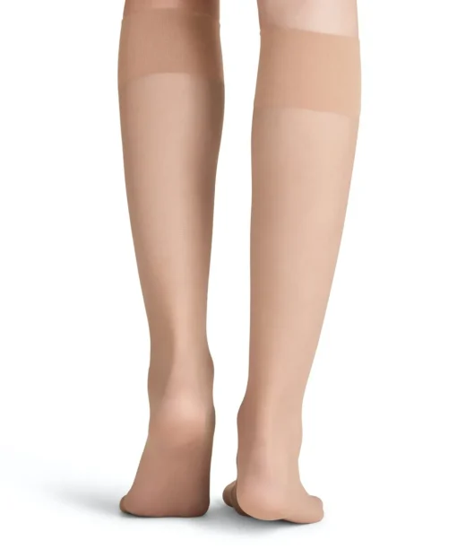 FALKE Pure Matt 20 DEN dames kniekousen, beige (cocoon)