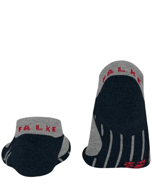FALKE RU3 Comfort Invisible heren running kousenvoetjes, grijs (lightgrey)
