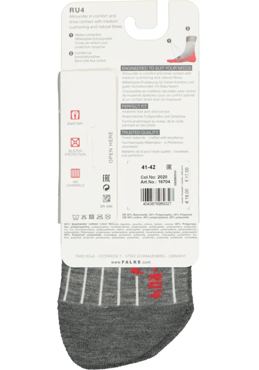FALKE RU4 dames hardloopsokken, wit (white-mix)